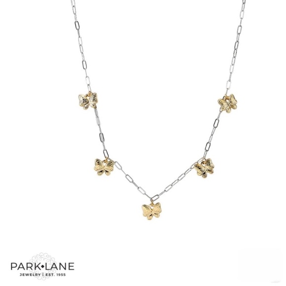 Park Lane Flutter Gold and Silver Necklace NWT - Picture 3 of 3